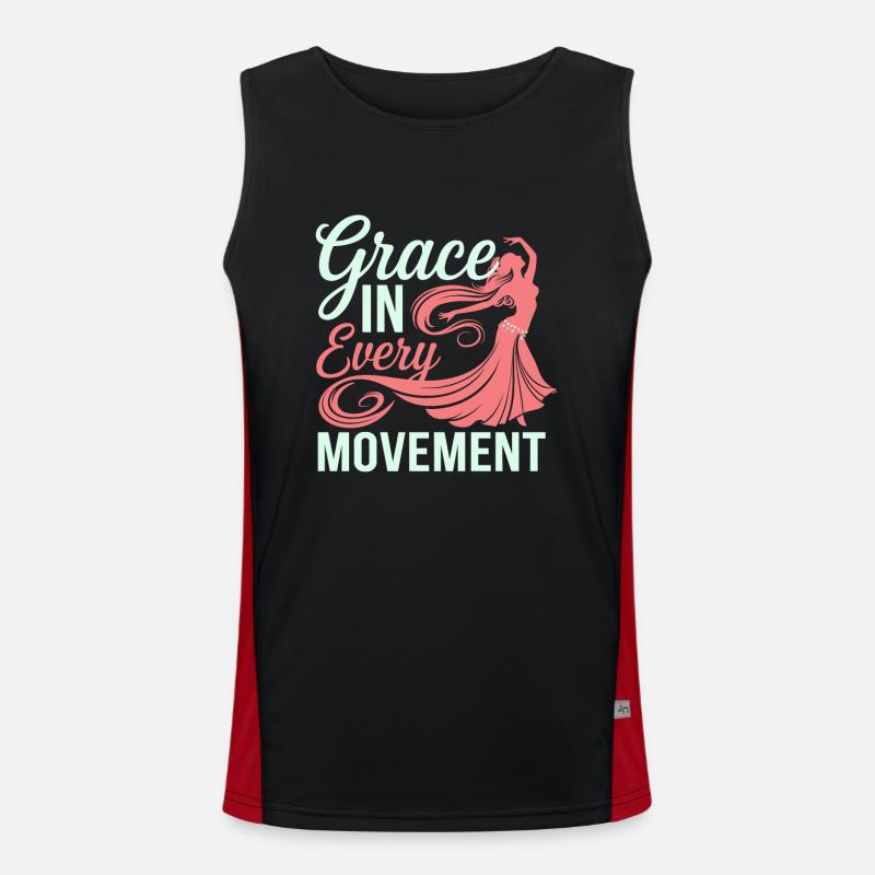 Rhythmic movements in oriental dance: Men's Functional Contrast Tank Top 