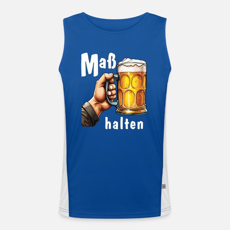 BEER MUG Moderation Men's Functional Contrast Tank Top 