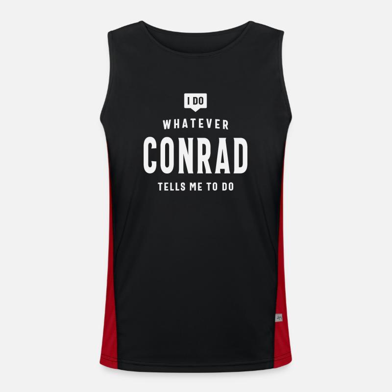 Personalized Name Conrad Men's Functional Contrast Tank Top 
