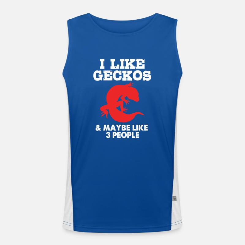 Leopard Gecko Men's Functional Contrast Tank Top 