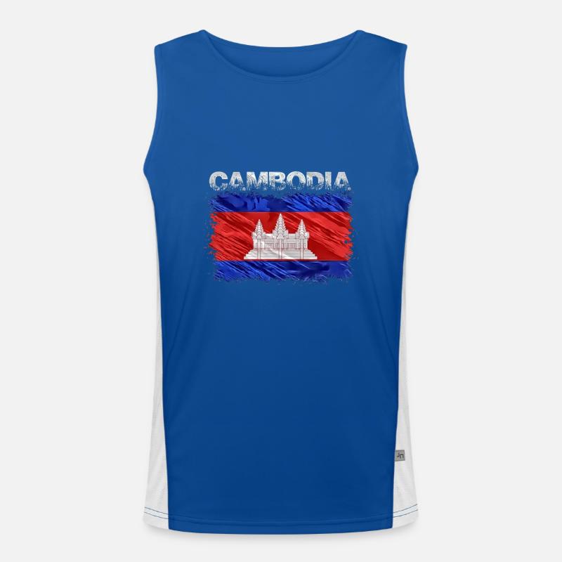 Cambodia Men's Functional Contrast Tank Top 