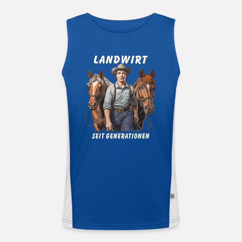 FARMER FOR GENERATIONS Men's Functional Contrast Tank Top 