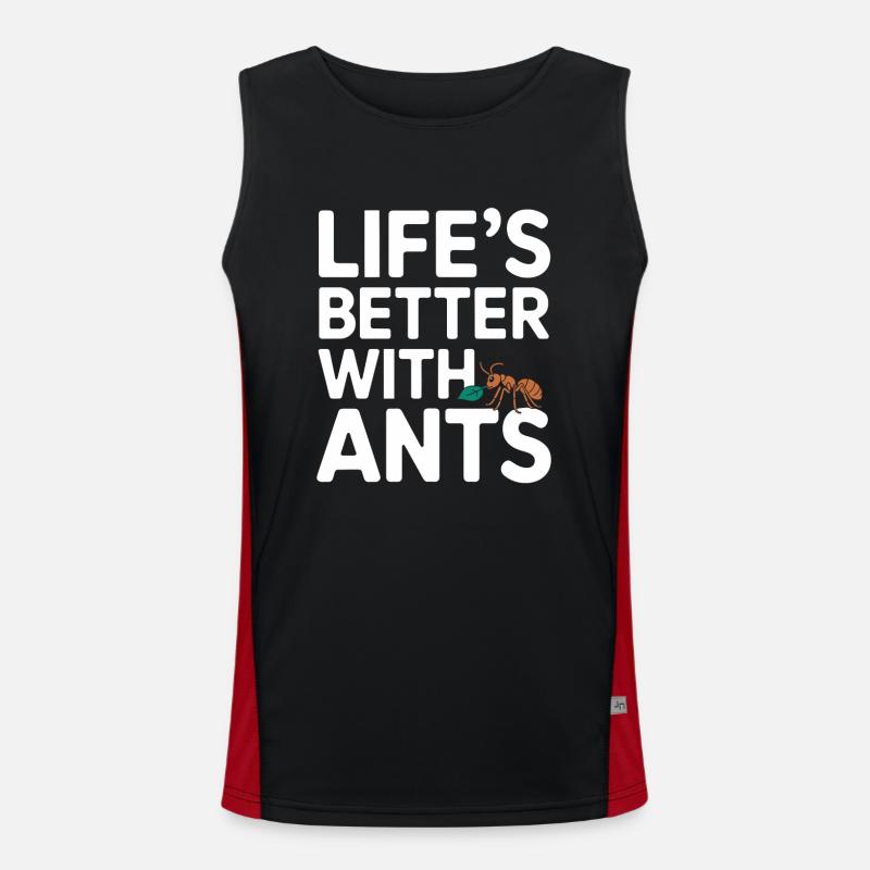 Ant Farm Enthusiast Ant Keeping Ant Colony Builder Funktionelles Kontrast-Tank Top für Männer 