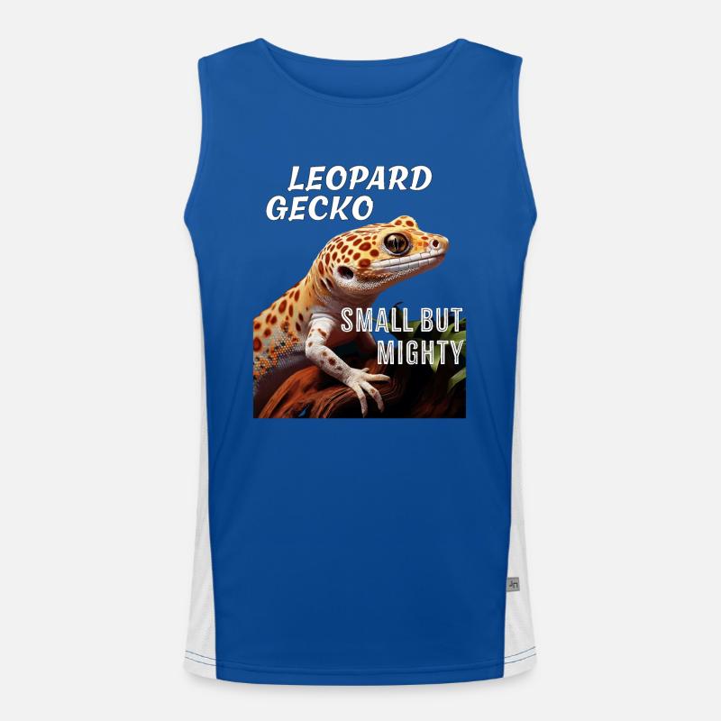 LE GECKO LÉOPARD PETIT MAIS PUISSANT Débardeur respirant contrasté Homme 