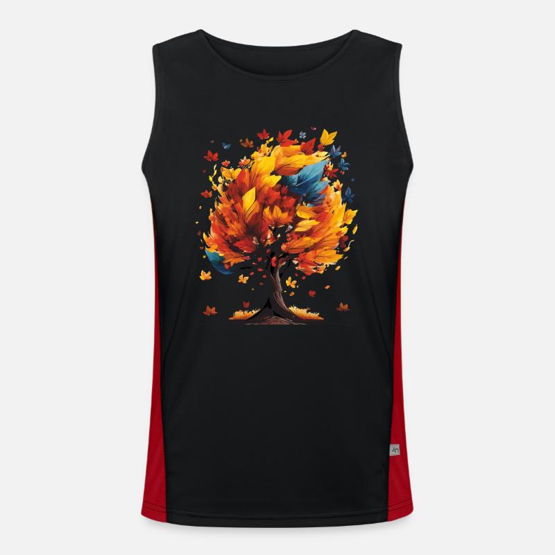ARBRE D’AUTOMNE Débardeur respirant contrasté Homme 