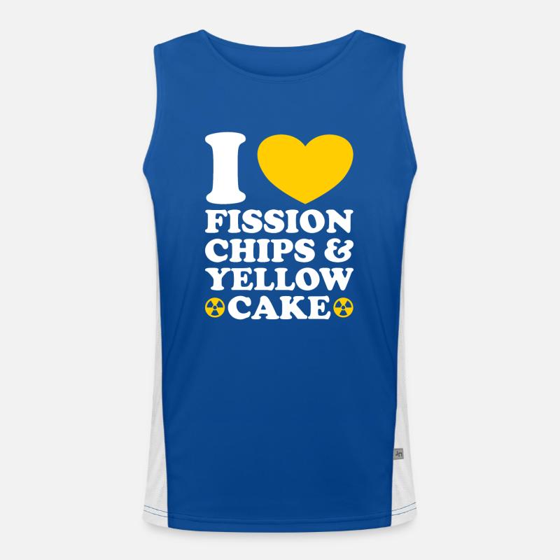 Funny Radiation Funny Nuclear Engineer Men's Functional Contrast Tank Top 