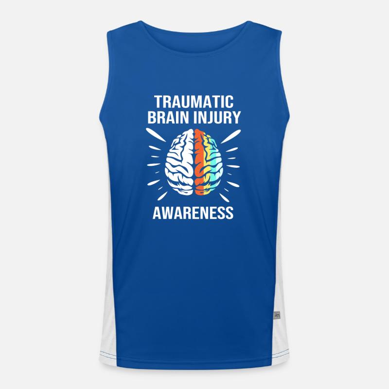 Schädel Hirn Trauma Funktionelles Kontrast-Tank Top für Männer 