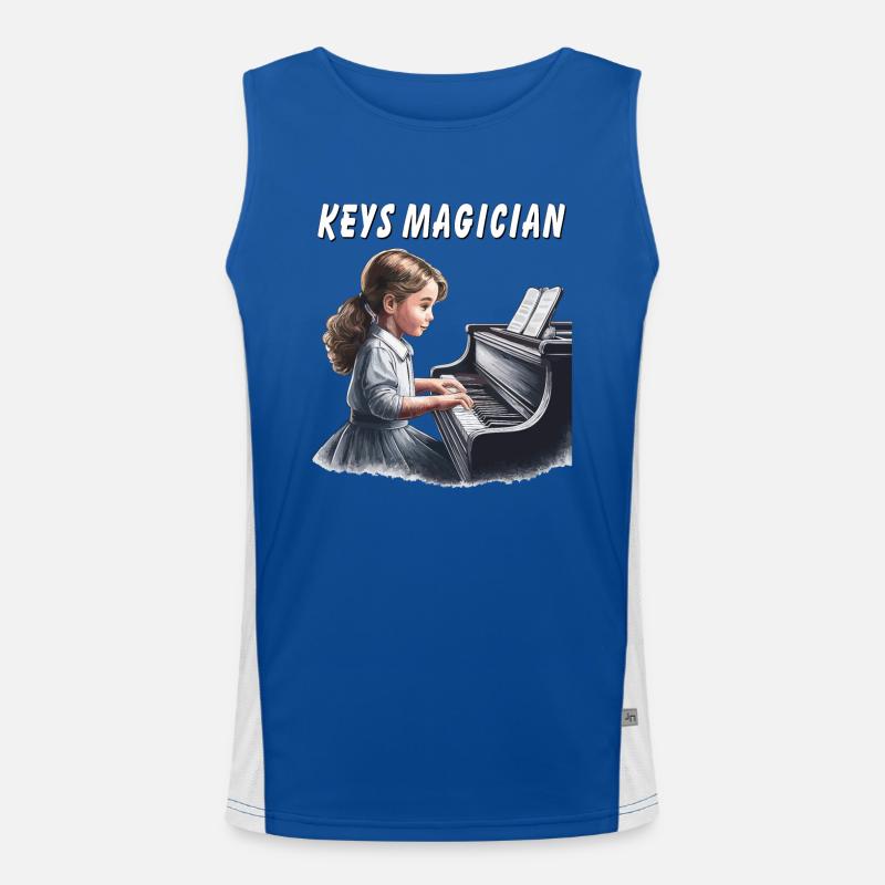 MAGICIEN DES TOUCHES DE PIANO Débardeur respirant contrasté Homme 