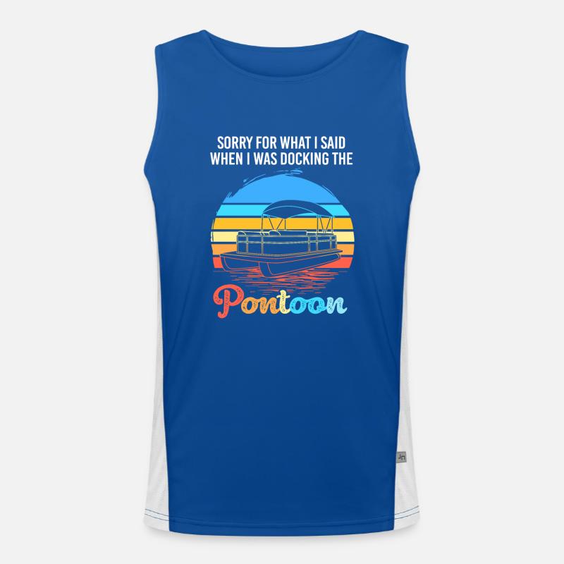 Pontonboot Boot Boote Funktionelles Kontrast-Tank Top für Männer 