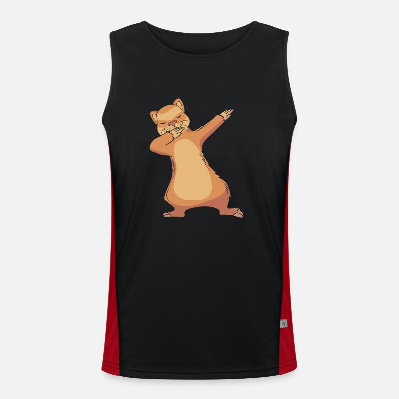 Frettchen Funktionelles Kontrast-Tank Top für Männer 