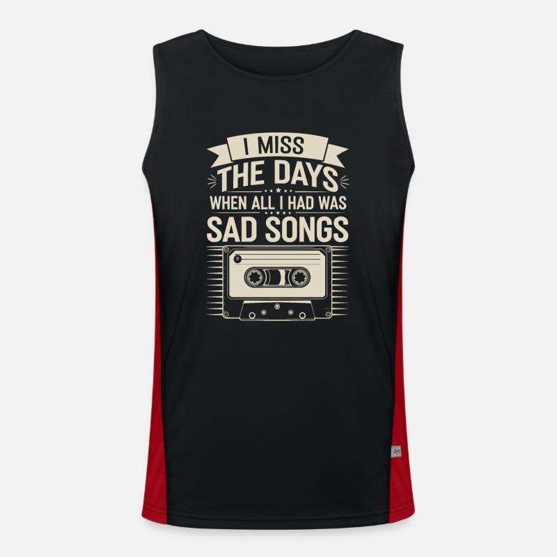 Introversion Alternative Style Emotional Funktionelles Kontrast-Tank Top für Männer 