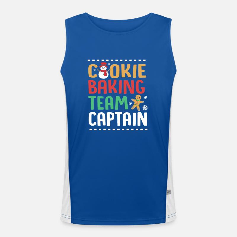 Gingerbread Man Gingerbread Heart Gingerbread Snacking Men's Functional Contrast Tank Top 