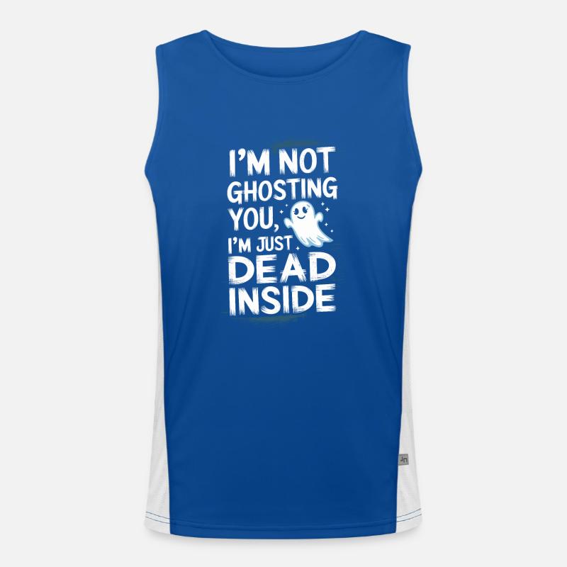 Introversion Alternative Style Emotional Men's Functional Contrast Tank Top 