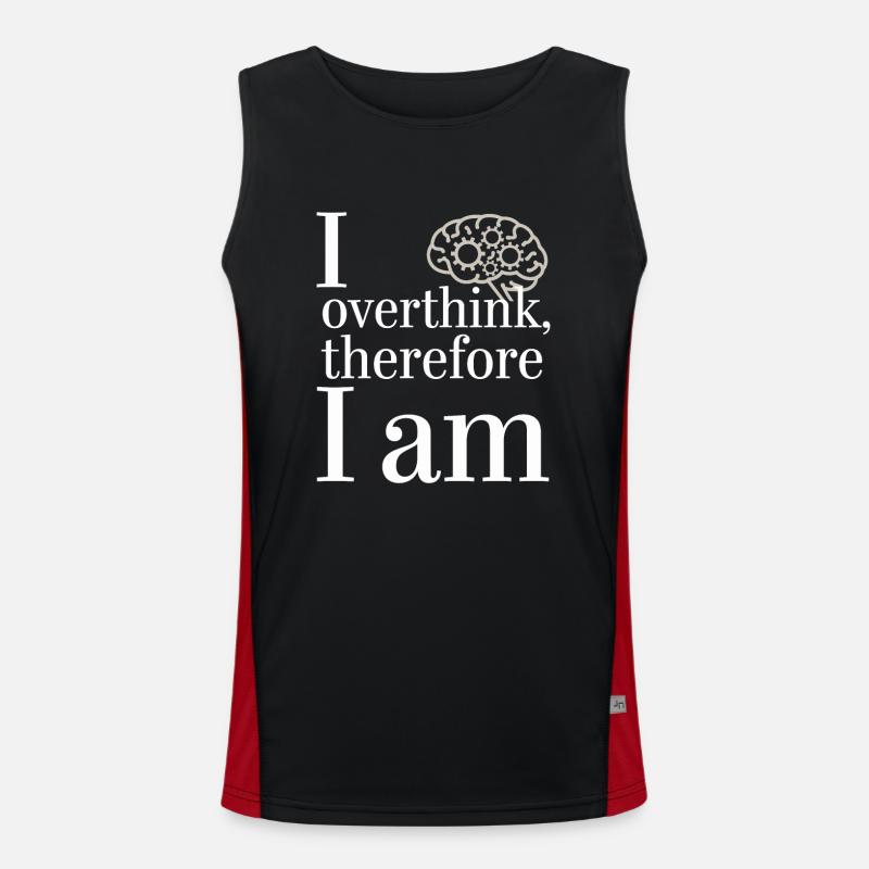 Introversion Alternative Style Emotional Funktionelles Kontrast-Tank Top für Männer 