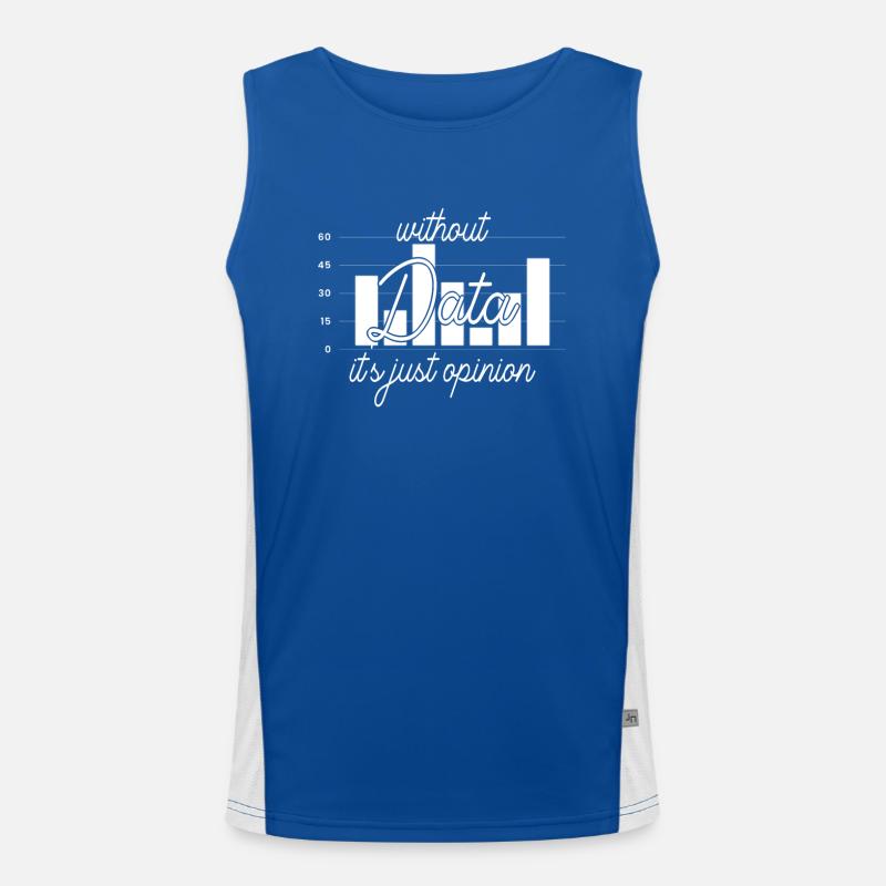 Data Or It Didn't Happen For Student Men's Functional Contrast Tank Top 