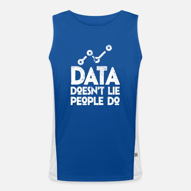 Data Or It Didn't Happen For Student Men's Functional Contrast Tank Top 