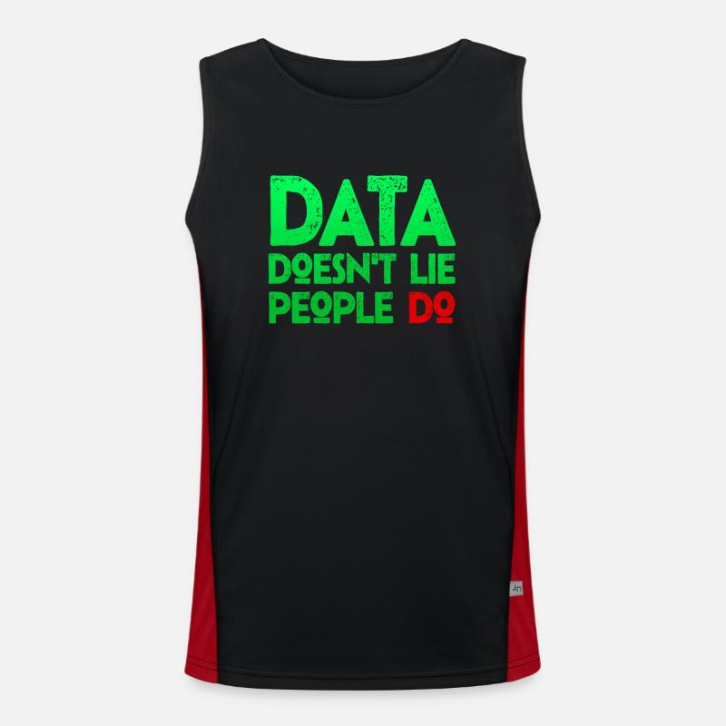 Data Or It Didn't Happen For Student Men's Functional Contrast Tank Top 