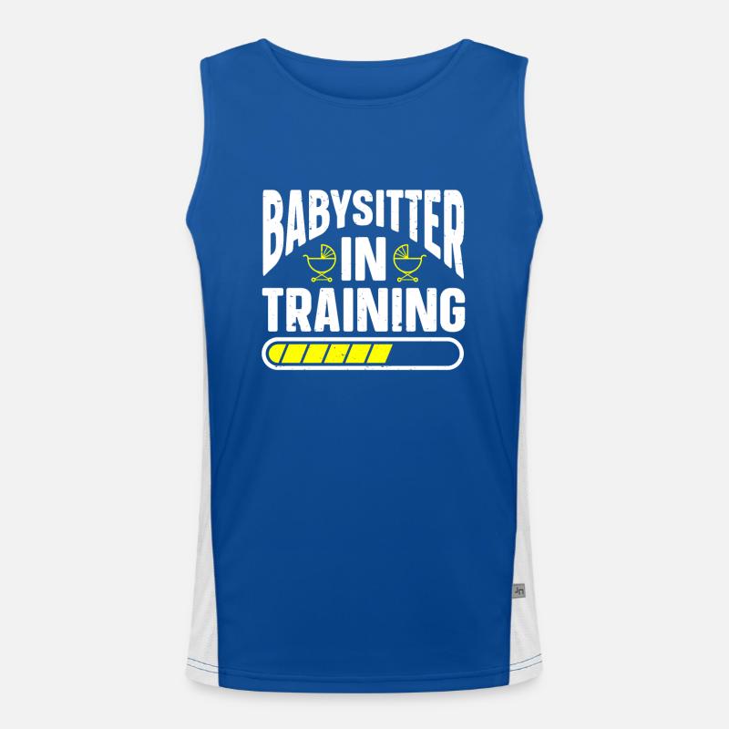 Babysitter Babysitting Funktionelles Kontrast-Tank Top für Männer 