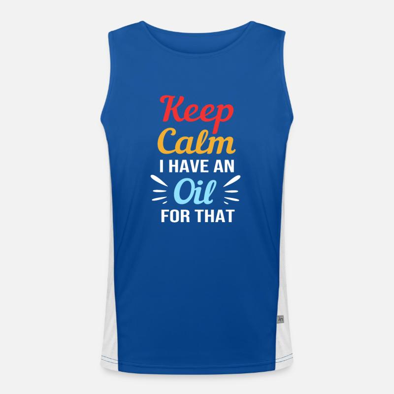 Ätherisches Öl Funktionelles Kontrast-Tank Top für Männer 