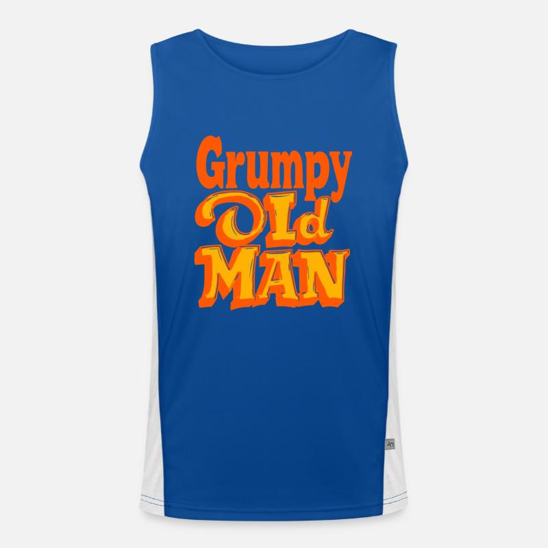 GRUMPY OLDMAN Men's Functional Contrast Tank Top 