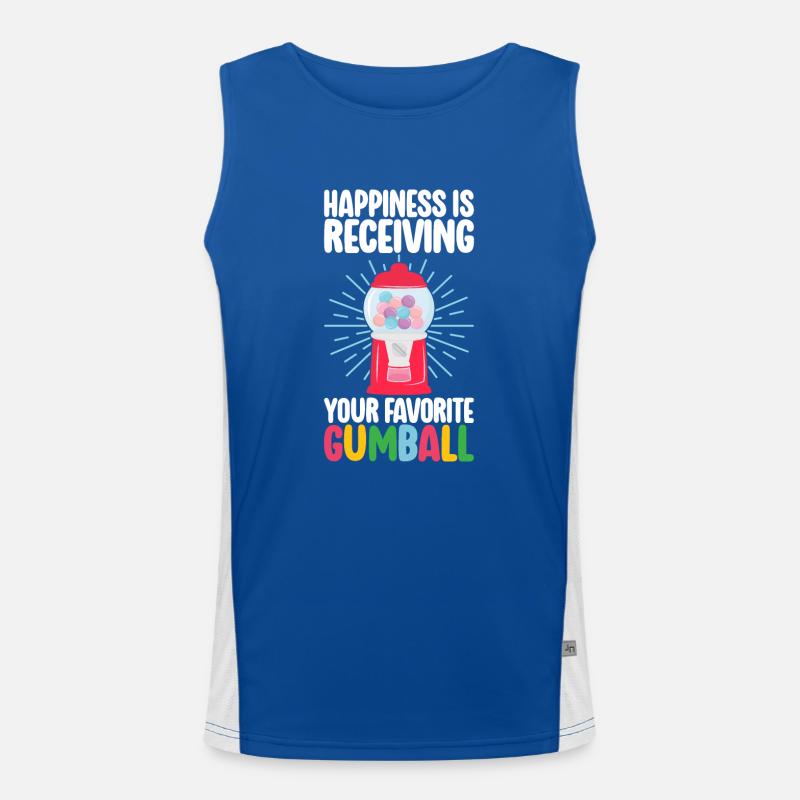 Gumball Machine Chewing Gum Machine Men's Functional Contrast Tank Top 