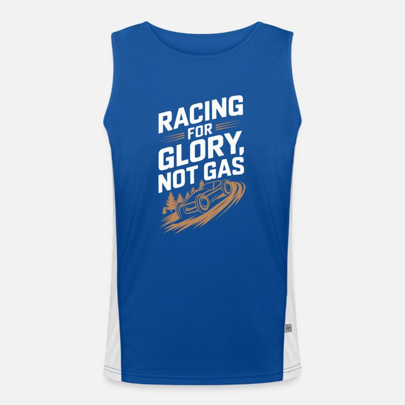 Gravity-Powered Soap Box Racing Adventure for DIY Men's Functional Contrast Tank Top 