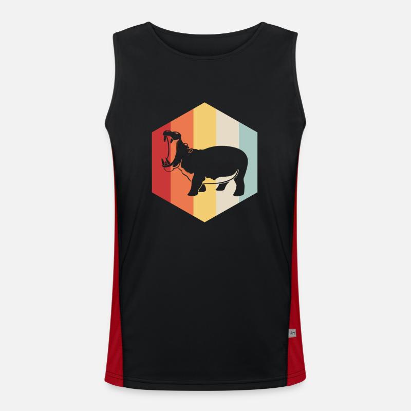 Nilpferd Funktionelles Kontrast-Tank Top für Männer 