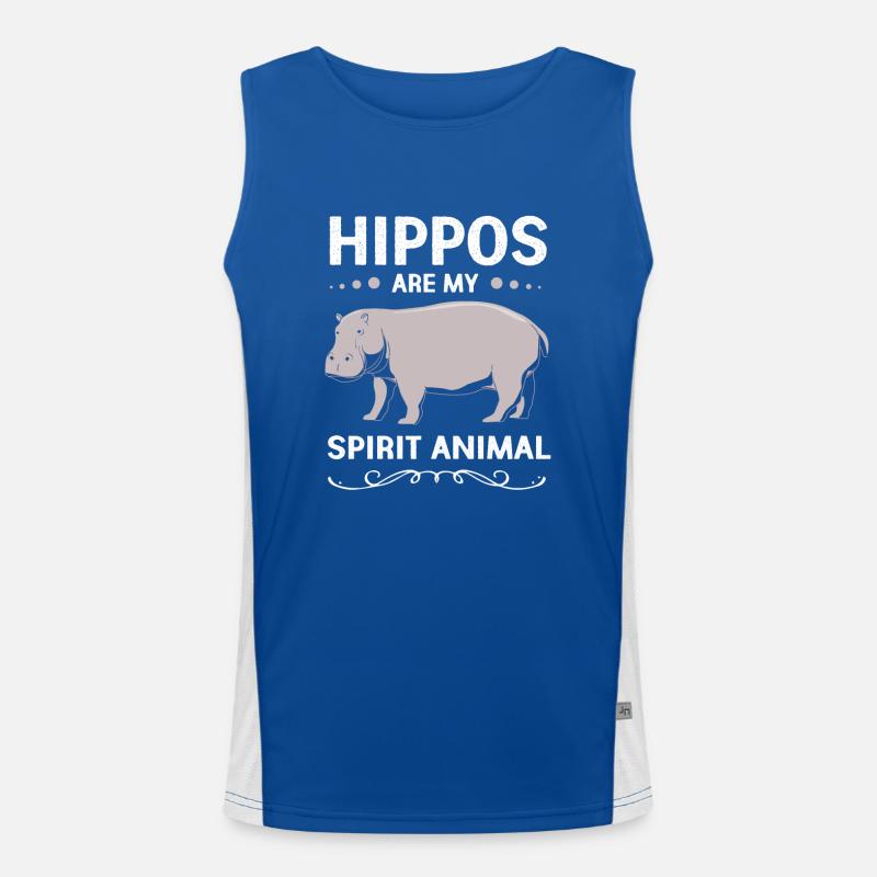 Nilpferd Funktionelles Kontrast-Tank Top für Männer 