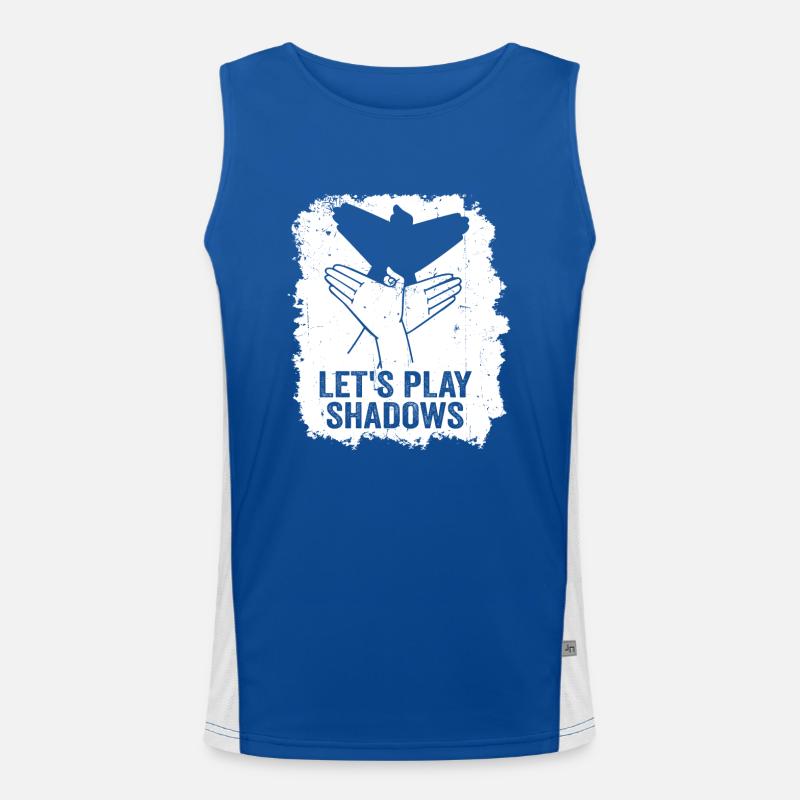 Let's Play Shadows Shadow Puppetry Funktionelles Kontrast-Tank Top für Männer 