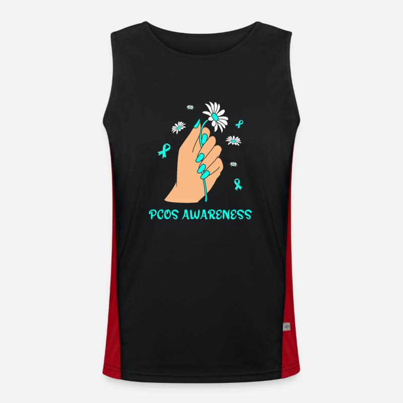 Pcos Awareness Men's Functional Contrast Tank Top 