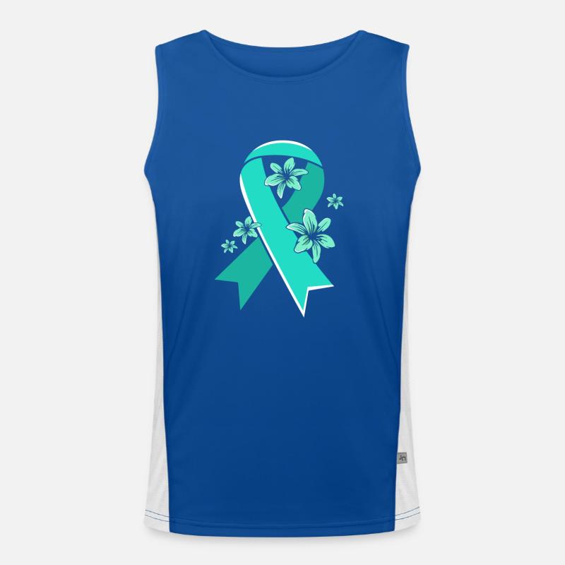 Pcos-Bewusstsein Funktionelles Kontrast-Tank Top für Männer 