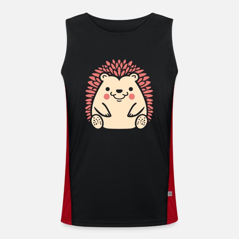 Igel Funktionelles Kontrast-Tank Top für Männer 
