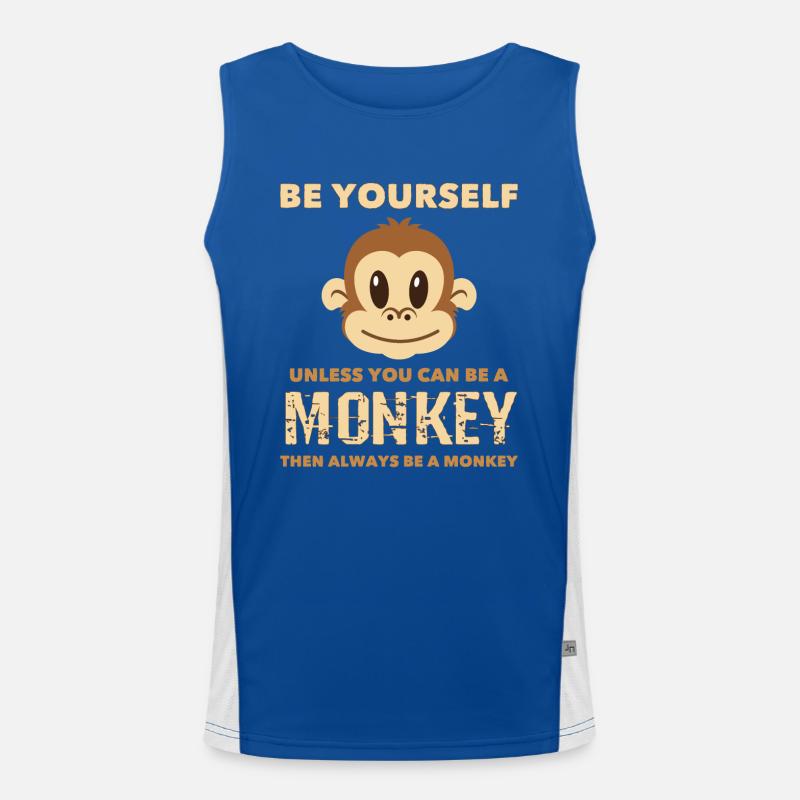Monkey Gorilla Unless You Can Be Monkey Men's Functional Contrast Tank Top 