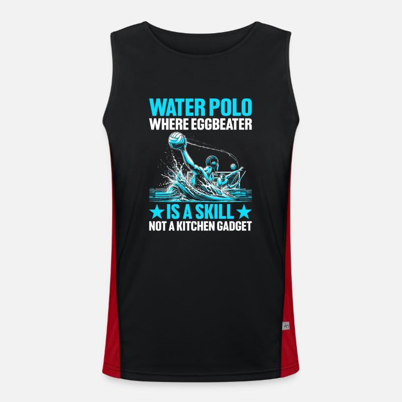 Water-polo où le batteur d’œufs est une compétence et non un kitche Débardeur respirant contrasté Homme 