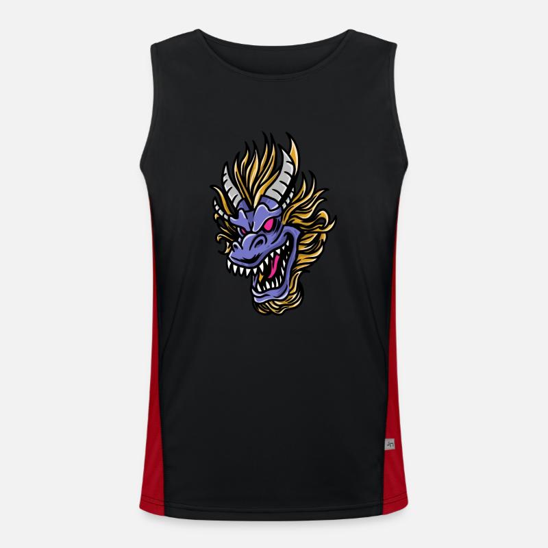 Fantasy RPG Magic Dungeon Dragon Funktionelles Kontrast-Tank Top für Männer 