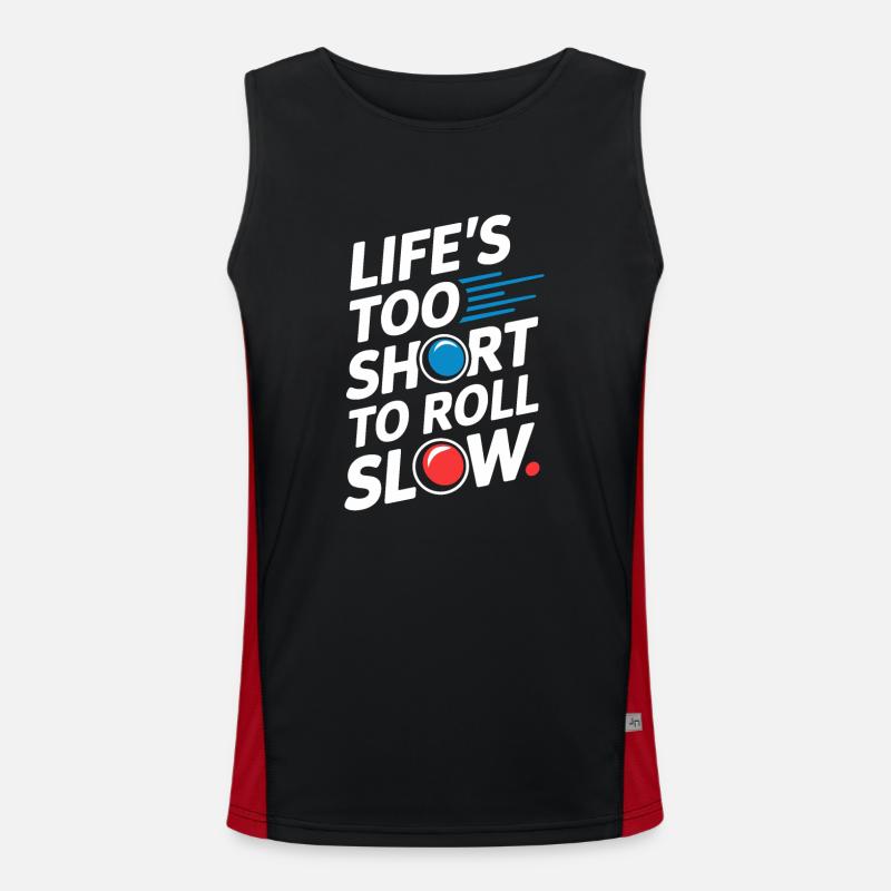 Thrilling Marble Racing Adventures for Enthusiasts Men's Functional Contrast Tank Top 