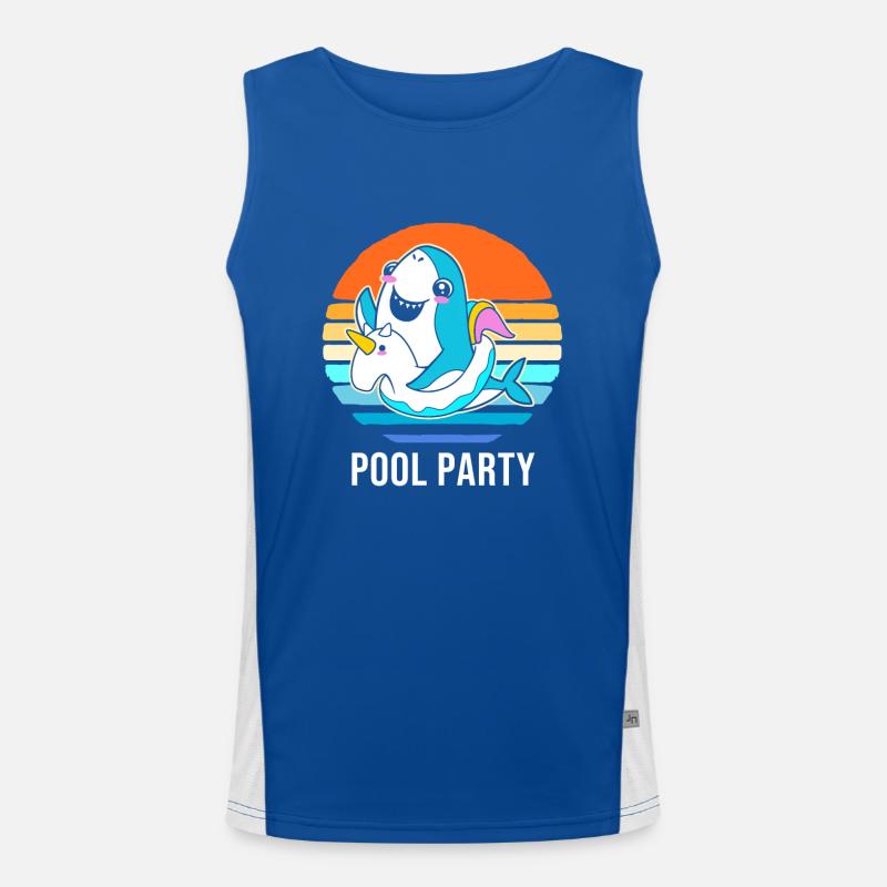 Fête à la piscine Débardeur respirant contrasté Homme 