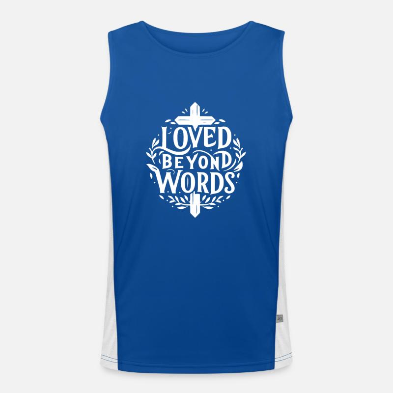Loved Beyond Words Men's Functional Contrast Tank Top 