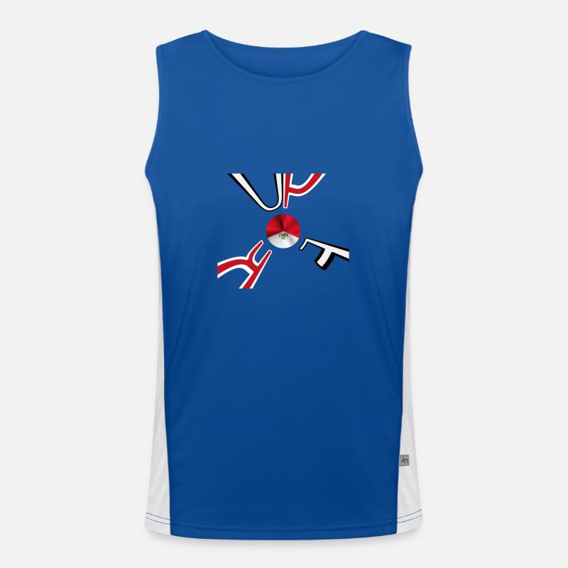 Pérou Drapeau Lima Débardeur respirant contrasté Homme 