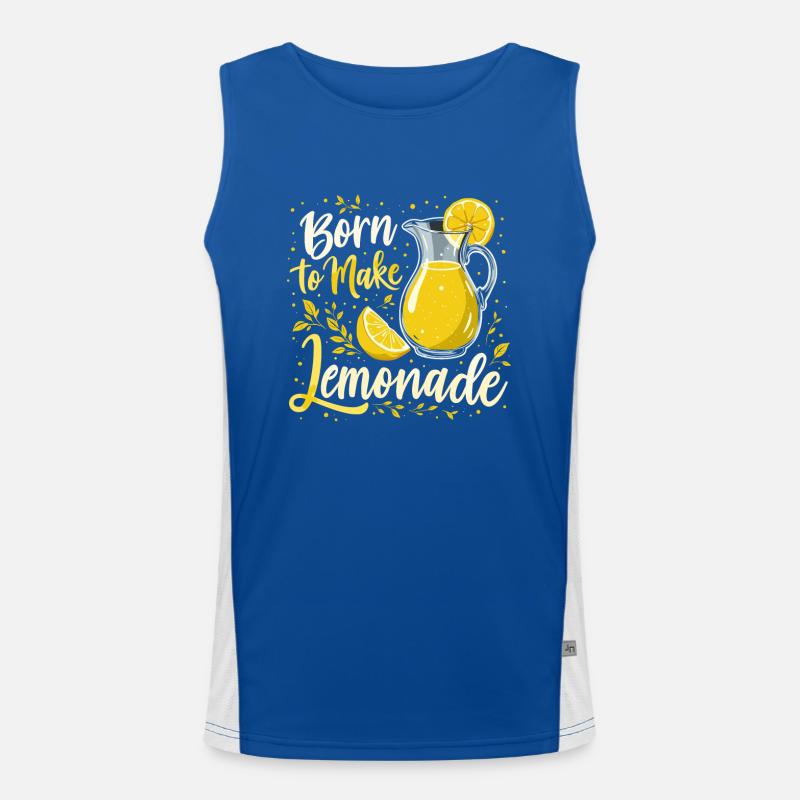 Refreshing Lemonade Vibes: Perfect for Lemonade Men's Functional Contrast Tank Top 