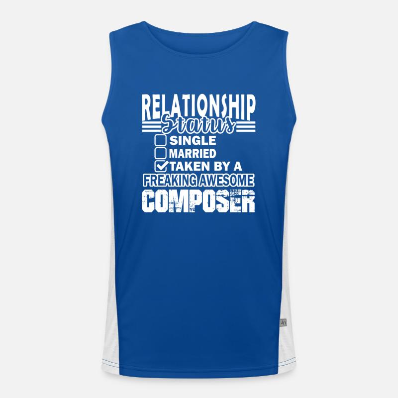 Composer Composer Relationship Status Men's Functional Contrast Tank Top 