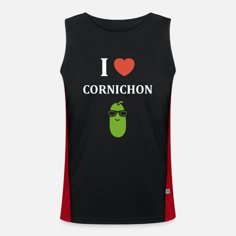 cornichon Débardeur respirant contrasté Homme 