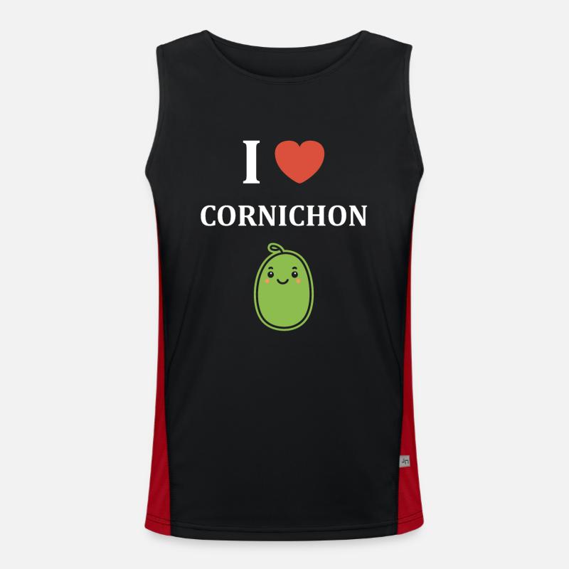 cornichon Débardeur respirant contrasté Homme 