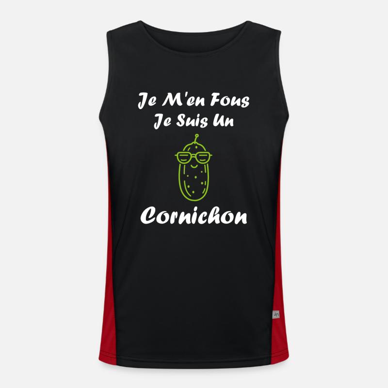cornichon Débardeur respirant contrasté Homme 