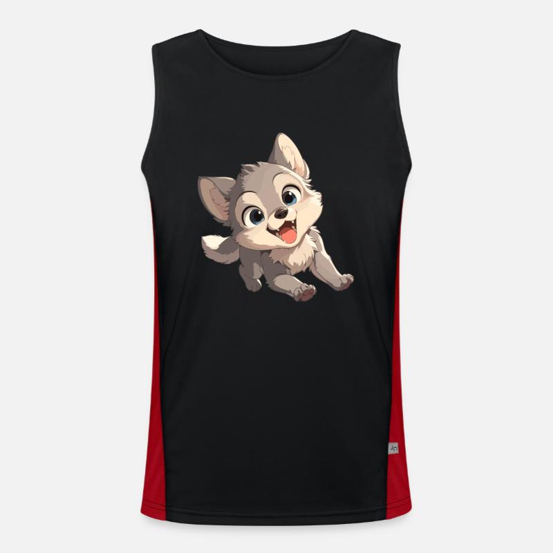 Wolves Wolf Men's Functional Contrast Tank Top 