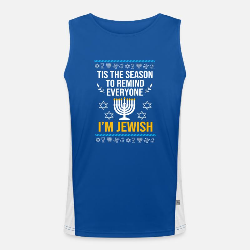Hanukkah Men's Functional Contrast Tank Top 