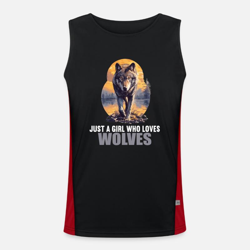 Wolves Wolf Men's Functional Contrast Tank Top 