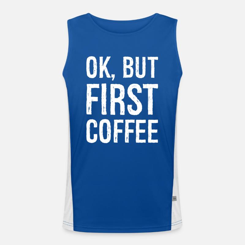 ok mais premier café Débardeur respirant contrasté Homme 