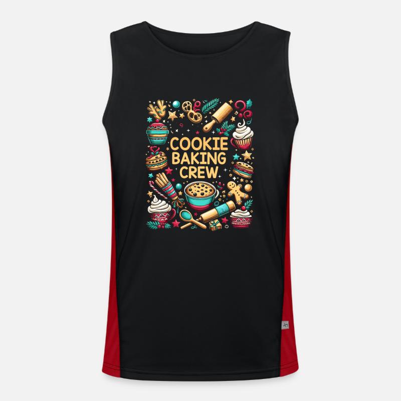 Cookie Baking Crew Konditorei Bäcker Bake Bäcker Funktionelles Kontrast-Tank Top für Männer 