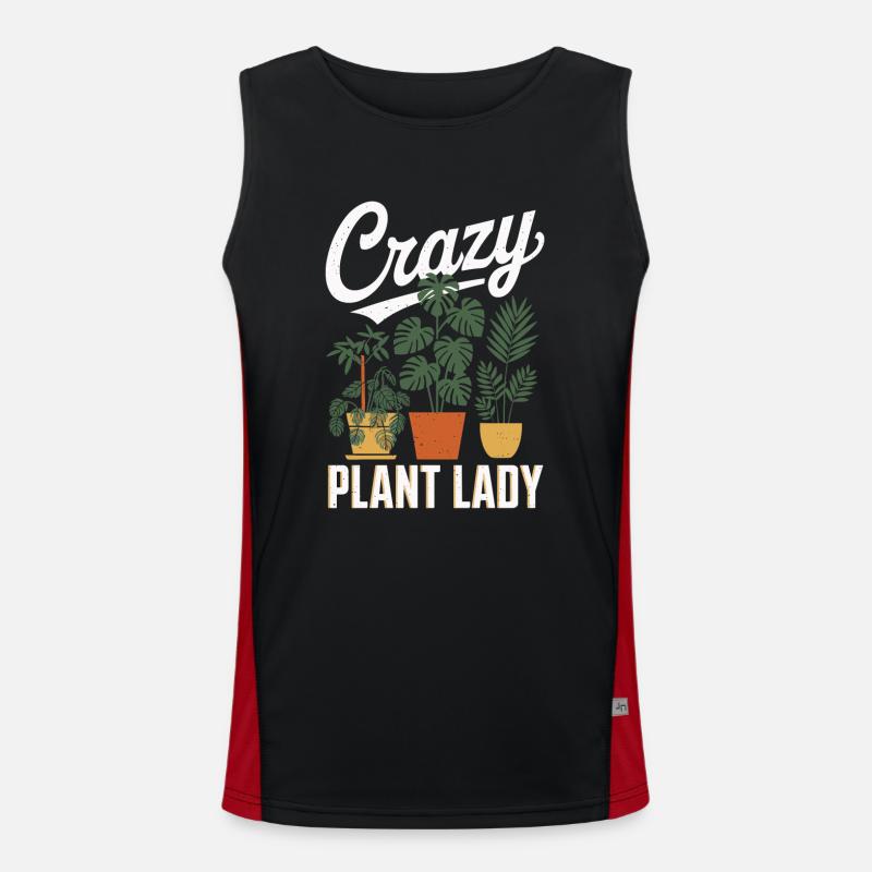 Gärtnerin Gartenarbeit Garten Pflanzen Funktionelles Kontrast-Tank Top für Männer 
